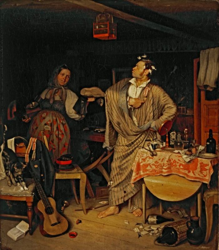 П. Федотов. Свежий кавалер. 1846