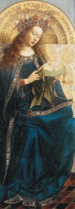 Ян ван Эйк. Дева Мария. 1426—1429 годы. Деталь Гентского алтаря.