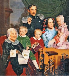 Фёдор Славянский. Семейный портрет. 1852 год.