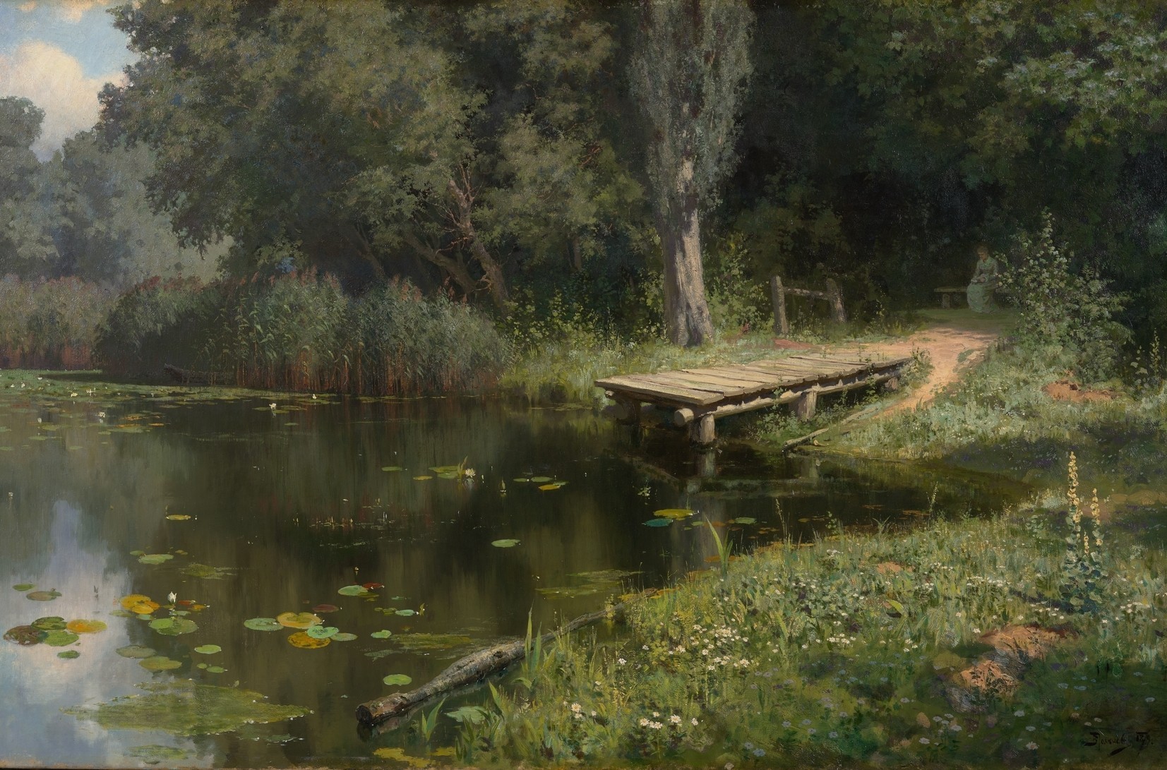 Заросший пруд,1879 Заросший пруд,1879