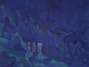 Н.К. Рерих. Сжигание тьмы (Сожжение тьмы). 1924 г.