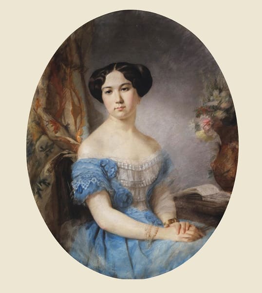 И.И. Робийяр. Портрет Ирины Паскевич (урождённой Дашковой). Между 1842 и 1855 гг.
